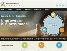 Tablet Screenshot of businessmodelinstitute.com